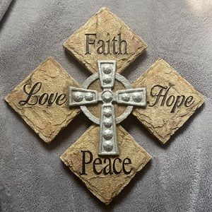 Faith love hope peace wall decor by Maison